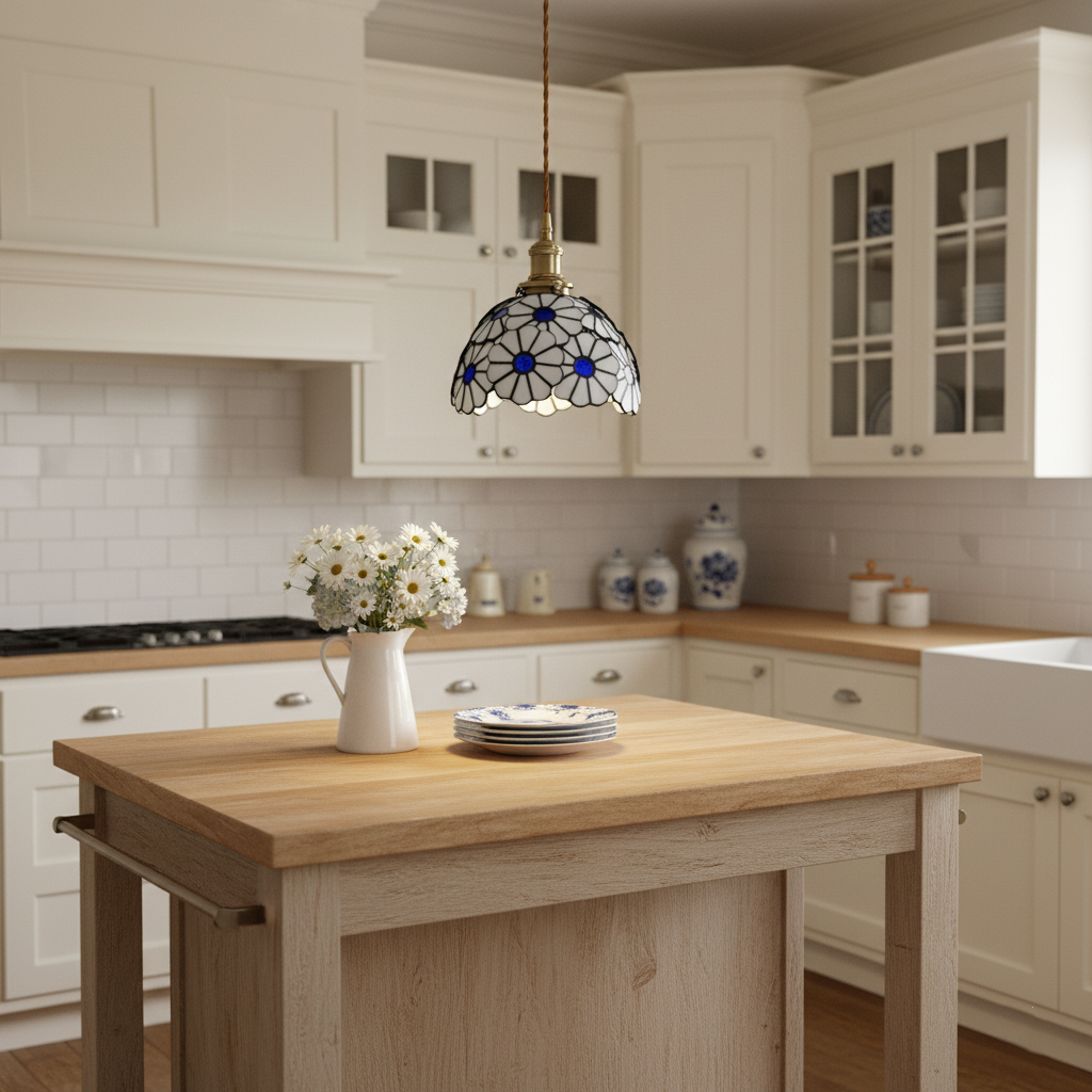 Suka Floral Glass Pendant Light — product view 11