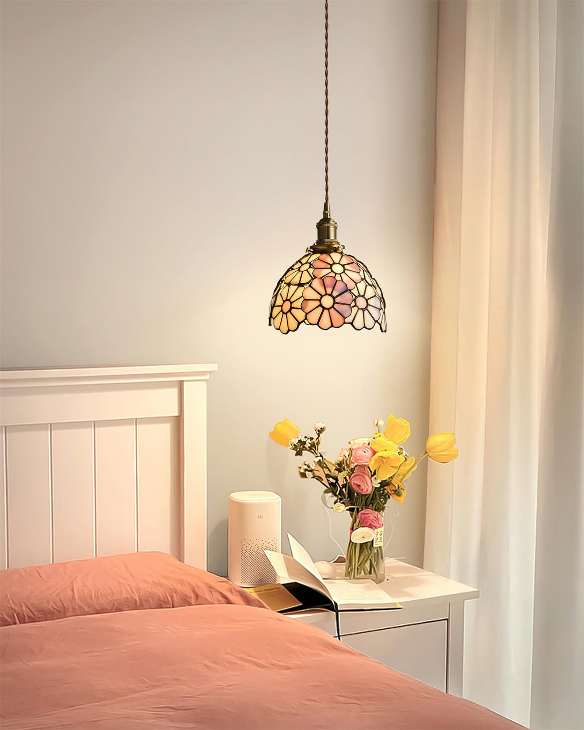 Suka Floral Glass Pendant Light — product view 19