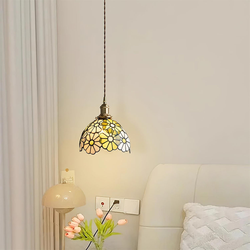 Suka Floral Glass Pendant Light — product view 22