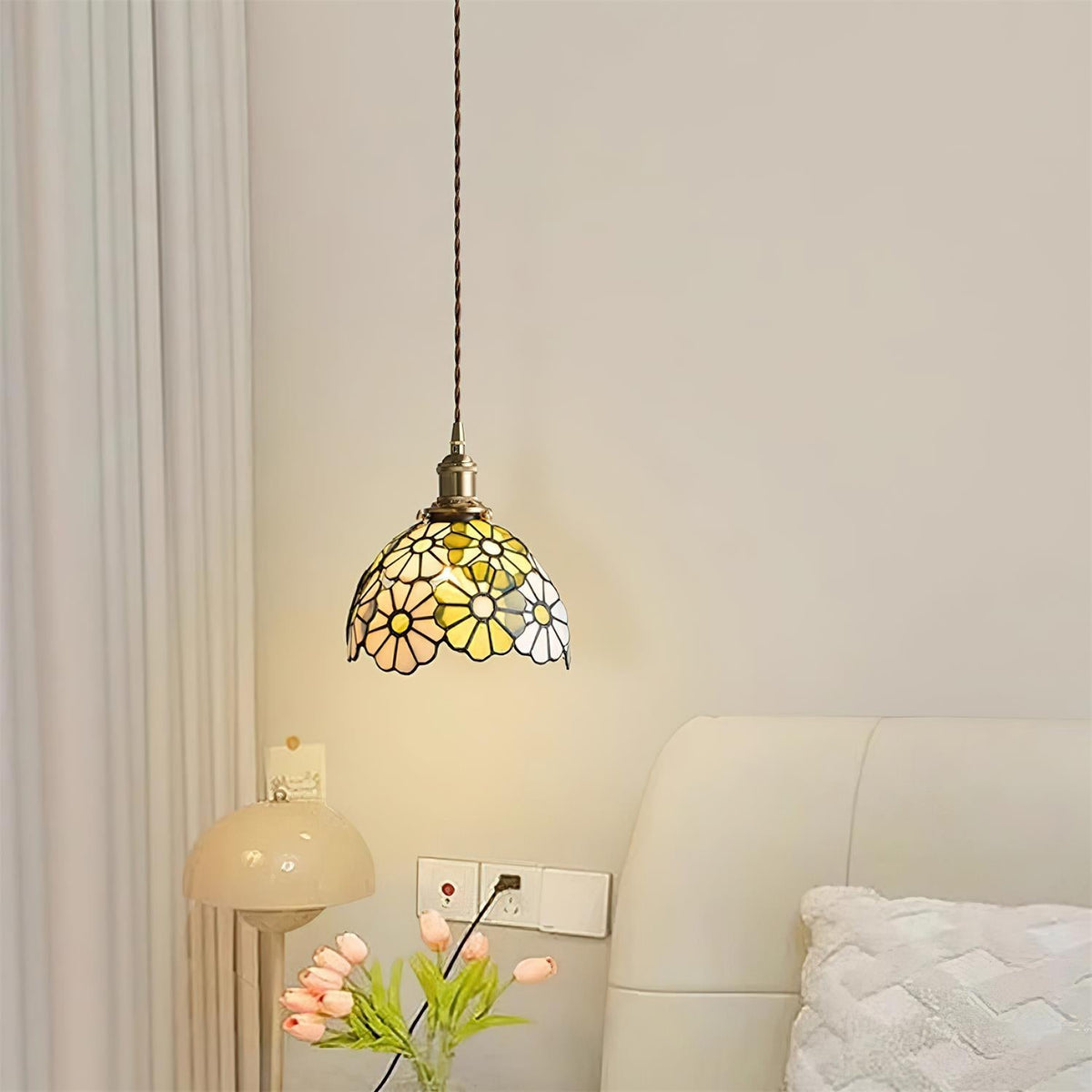 Suka Floral Glass Pendant Light — product view 22