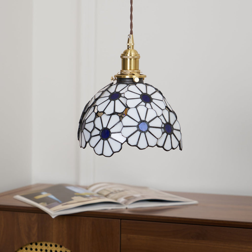 Suka Floral Glass Pendant Light — product view 30