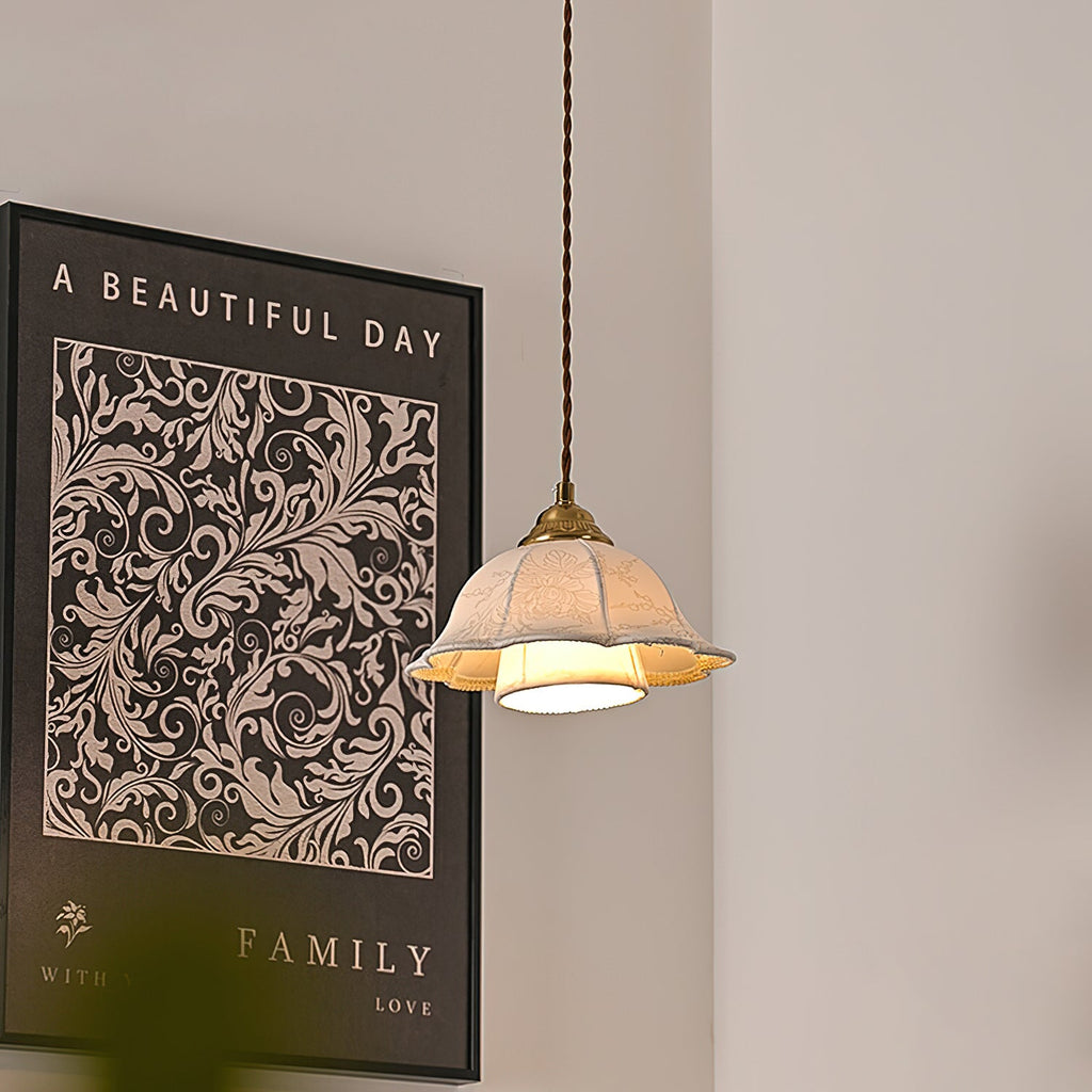 Stella Fabric Pendant Lamp — product view 3
