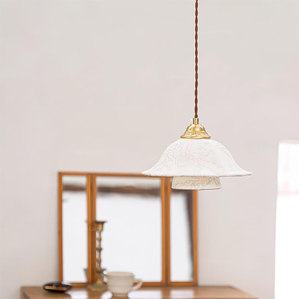 Stella Fabric Pendant Lamp — product view 9