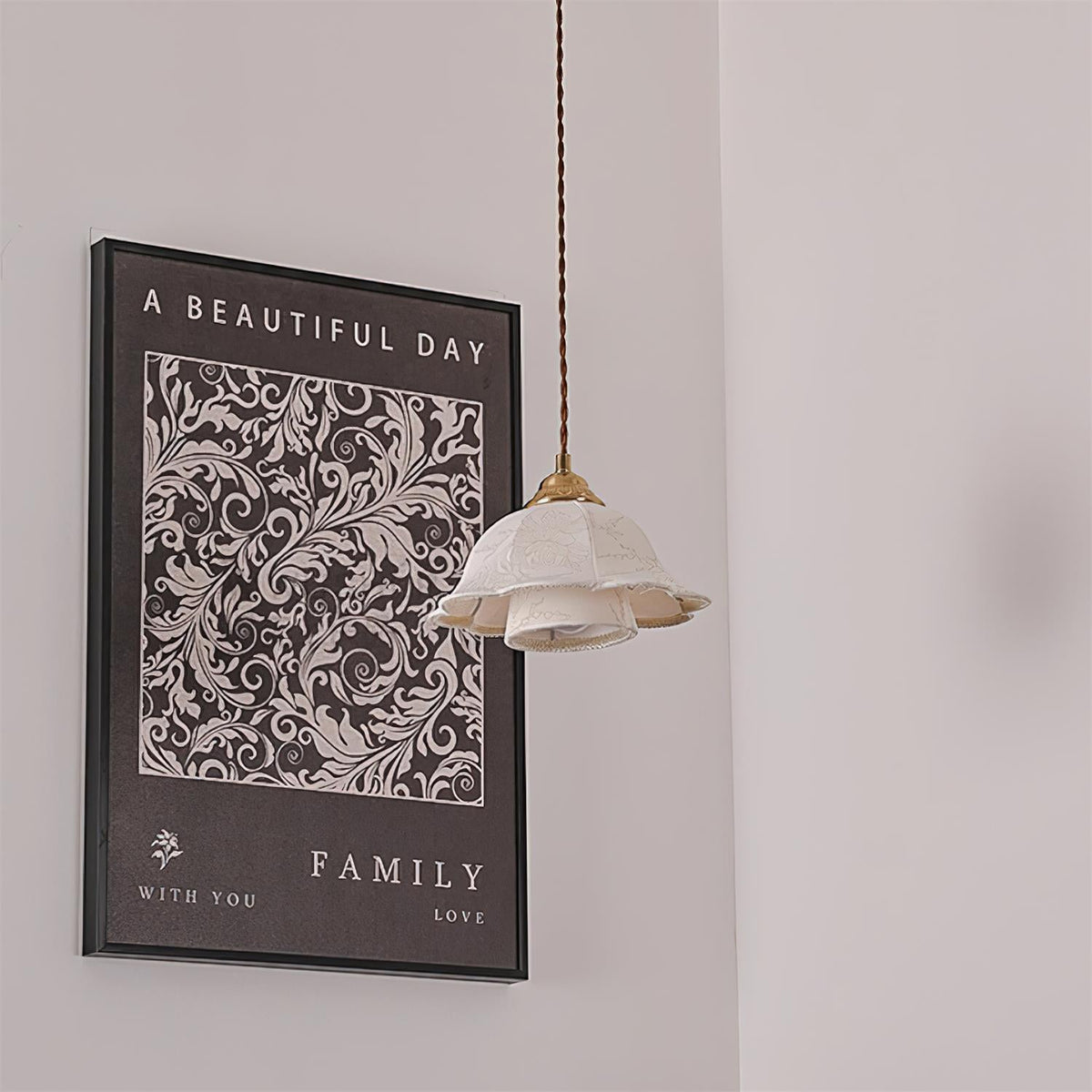 Stella Fabric Pendant Lamp — product view 12