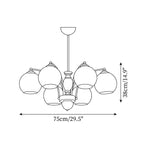 Keston Glass Chandelier — product view 6