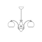 Keston Glass Chandelier — product view 14