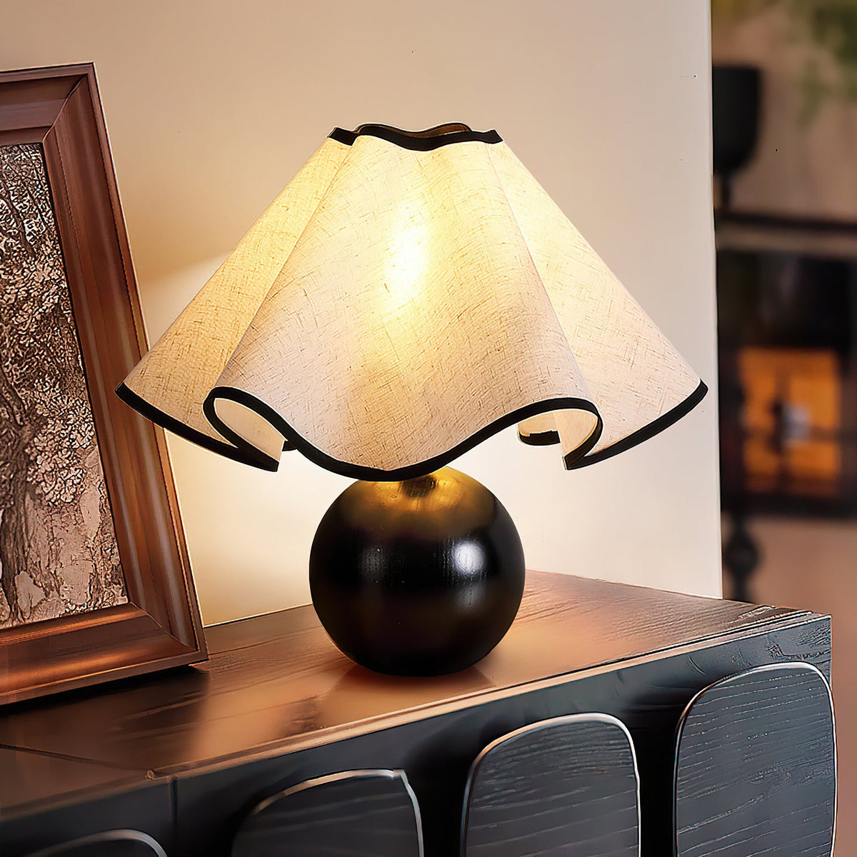 Cora Wood Table Lamp — product view 3
