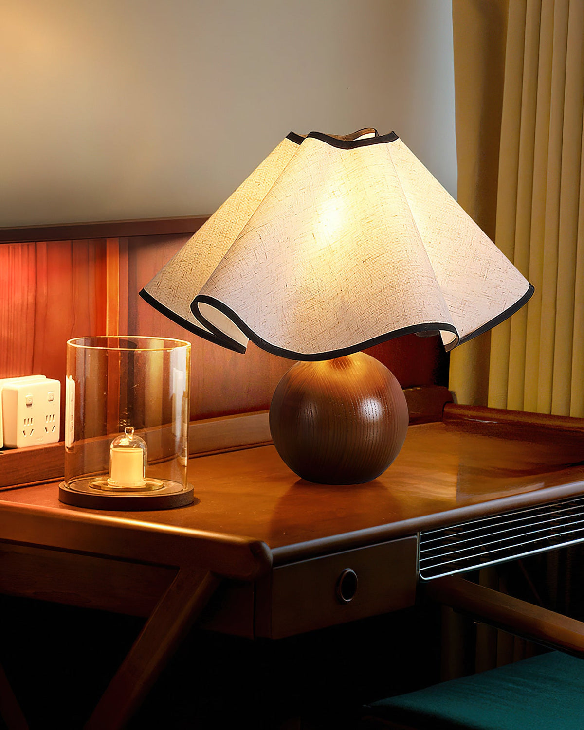 Cora Wood Table Lamp — product view 4