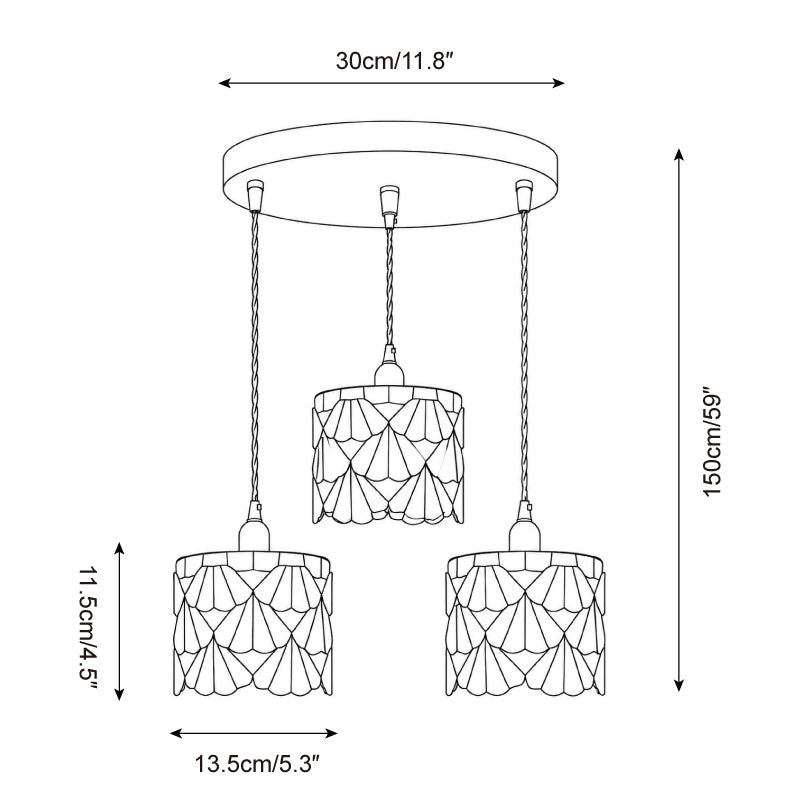 Tina Tiffany Glass Pendant Lamp — product view 6