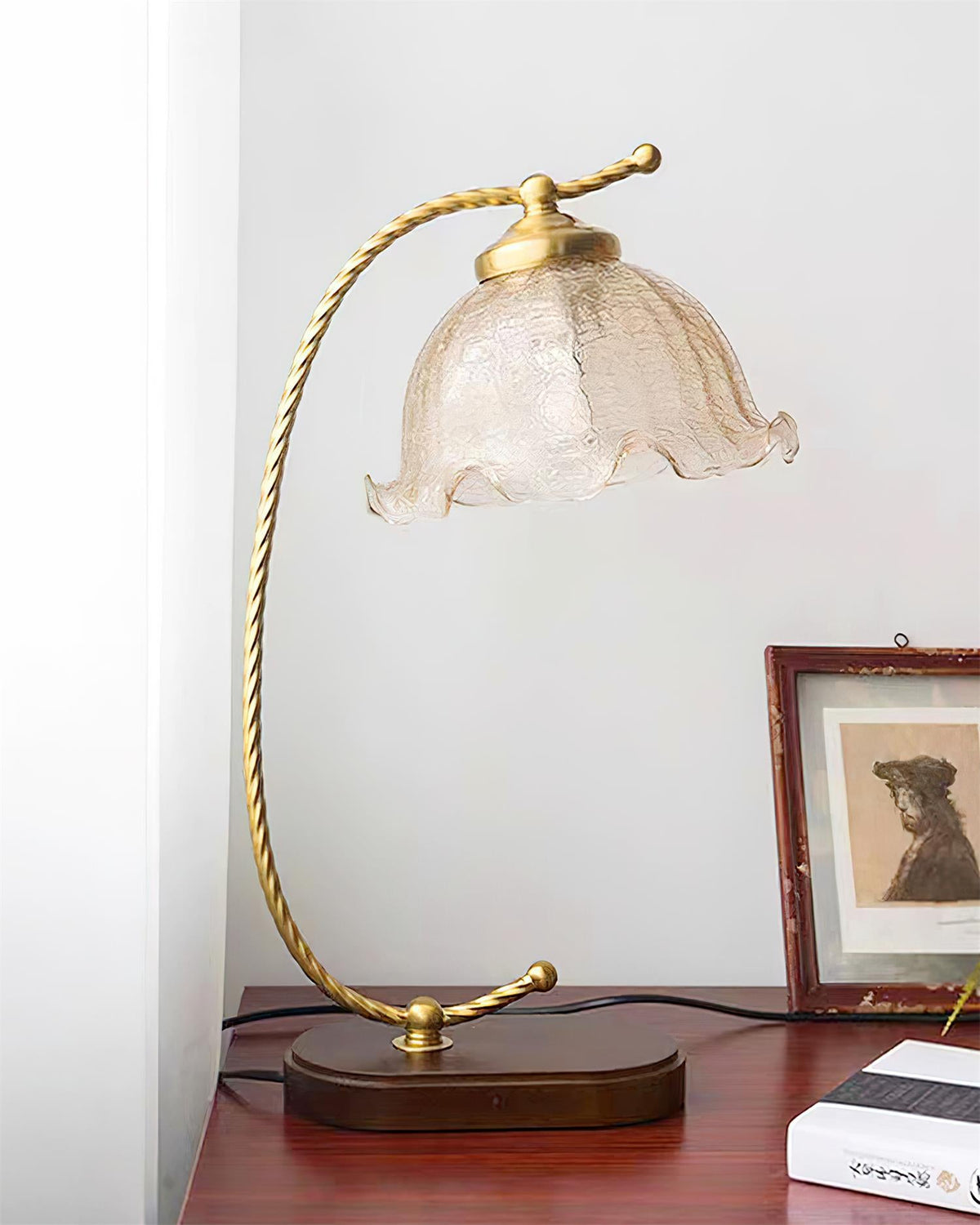 Retro Keya Glass Table Lamp — product view 8