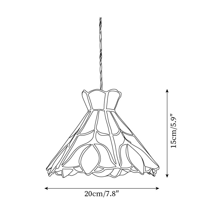 Serena Tiffany Glass Pendant Lamp — product view 5