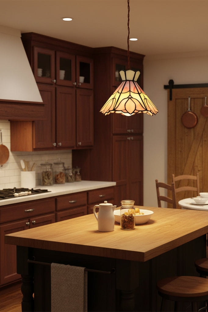 Serena Tiffany Glass Pendant Lamp — product view 6