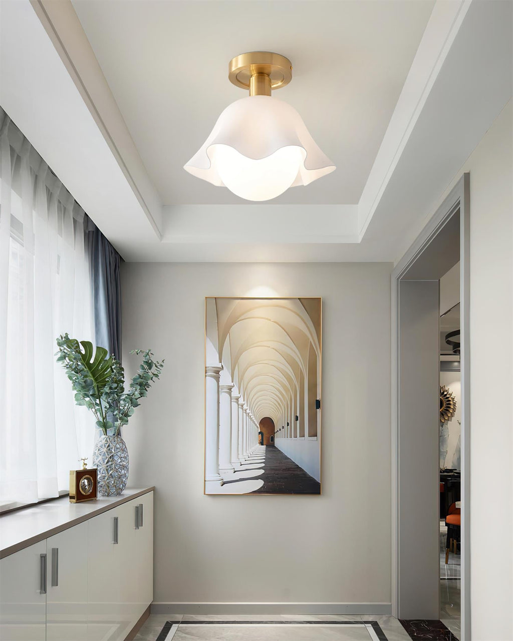 Rustin Glass Ceiling Light — product view 9