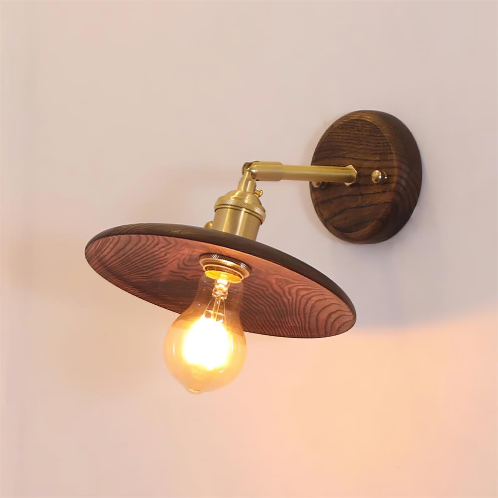 Runia Wood Wall Lamp — product view 2