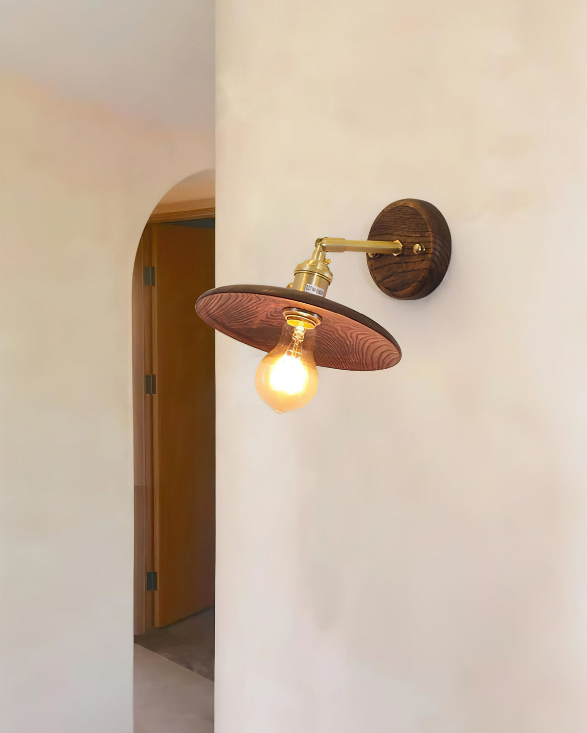 Runia Wood Wall Lamp — product view 3