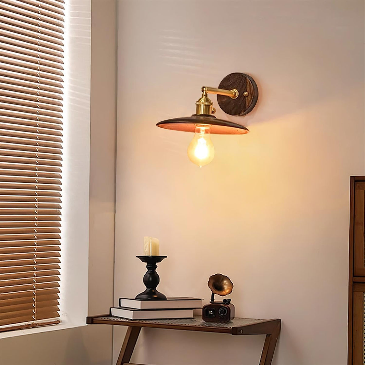 Runia Wood Wall Lamp — product view 8