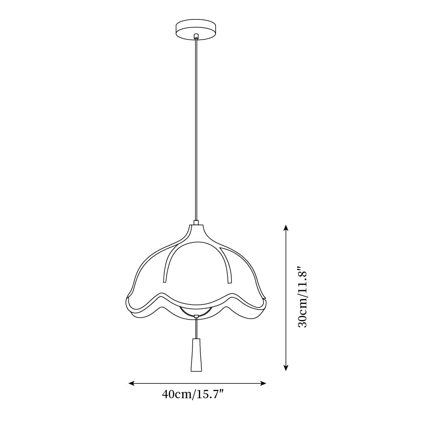 Helia Wood Pendant Lamp — product view 5