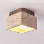Carso Travertine Ceiling Light — product view 15