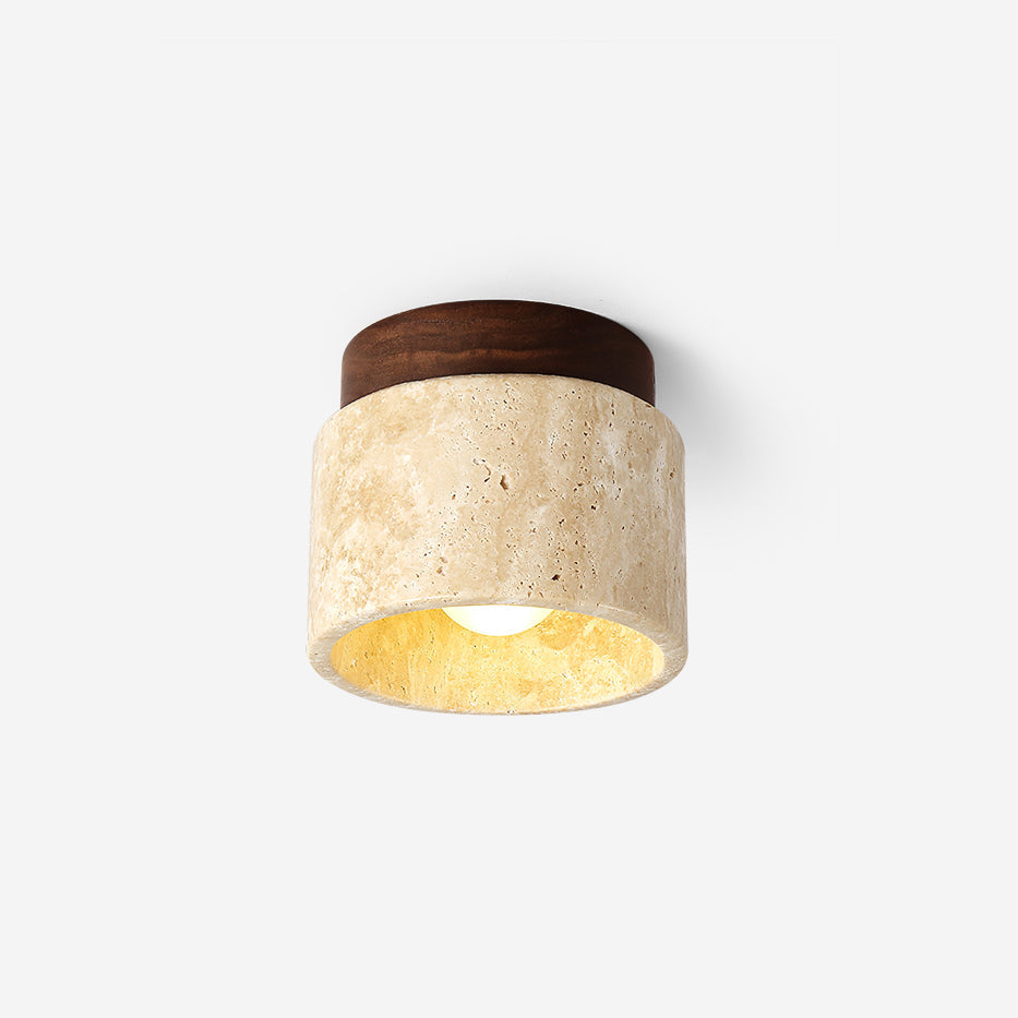 Sonoma Stone Travertine Ceiling Light — product view 1