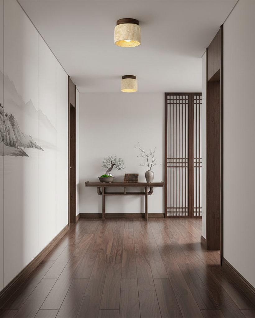 Sonoma Stone Travertine Ceiling Light — product view 9