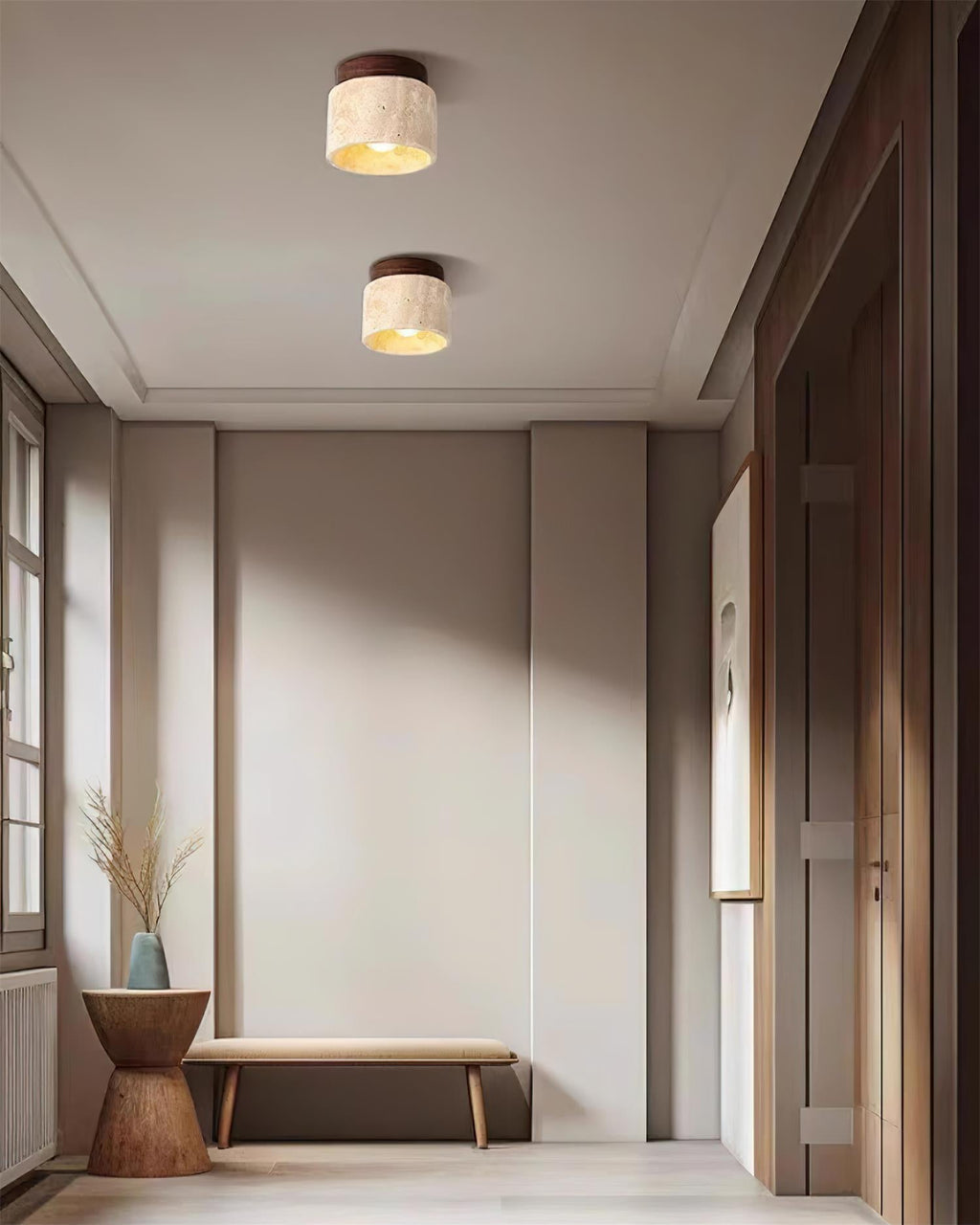 Sonoma Stone Travertine Ceiling Light — product view 15