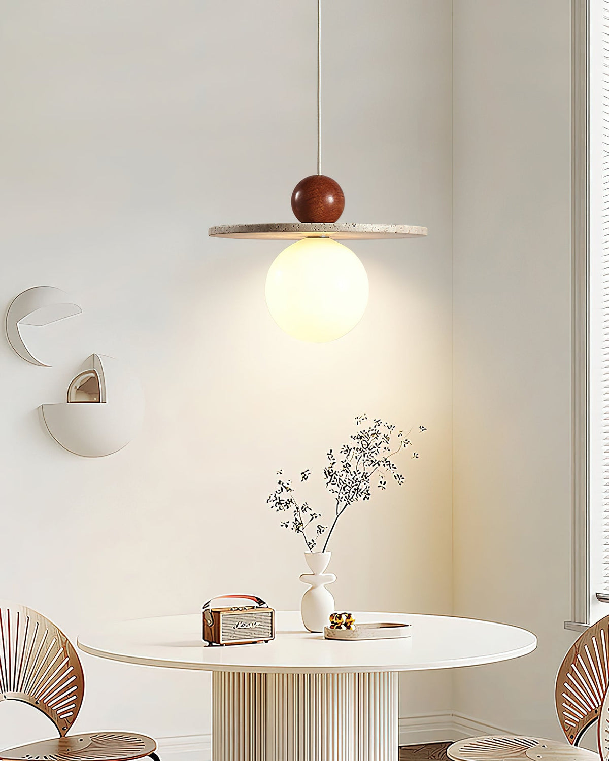 Ora Travertine Pendant Lamp — product view 4