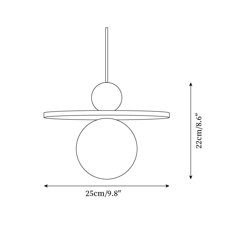Ora Travertine Pendant Lamp — product view 5