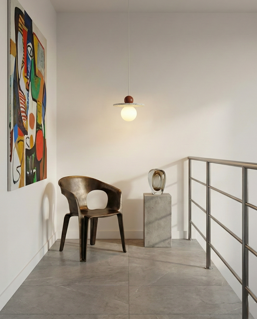Ora Travertine Pendant Lamp — product view 14