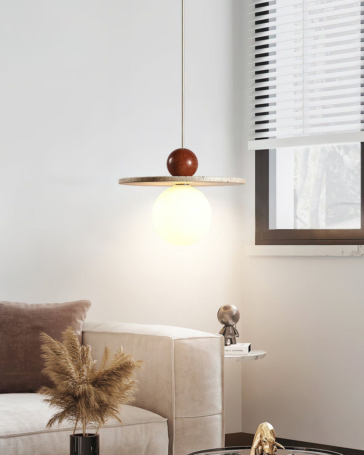 Ora Travertine Pendant Lamp — product view 15