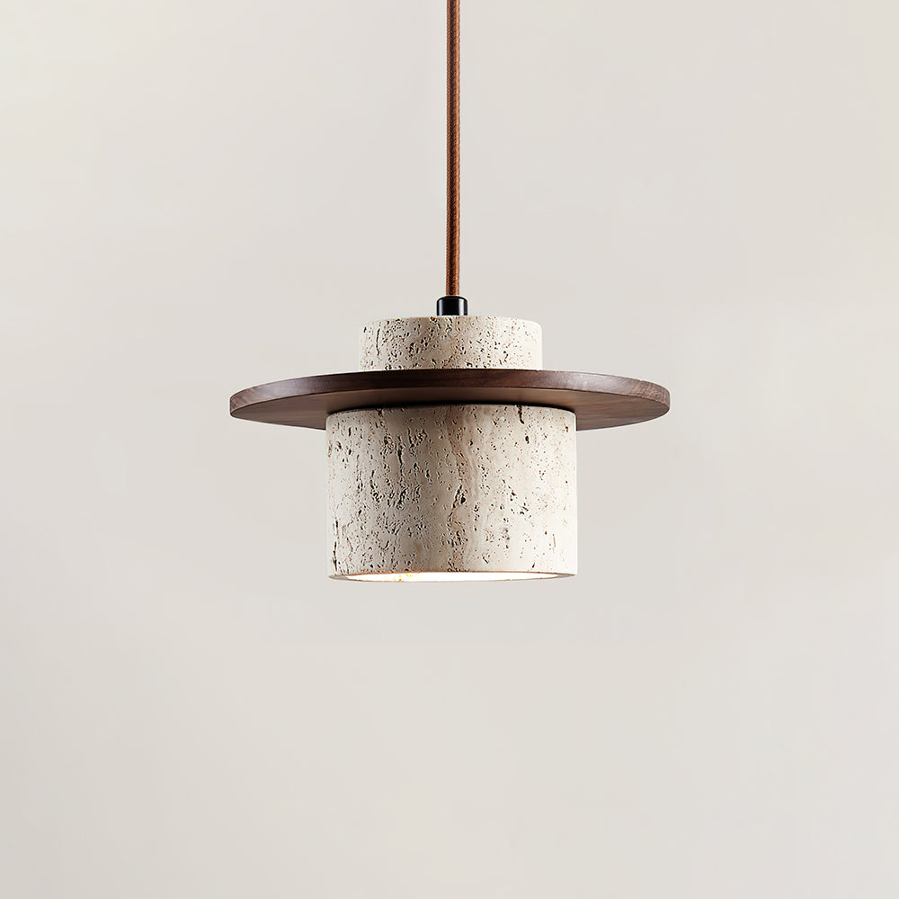 Cata Stone Travertine Pendant Lamp — product view 2