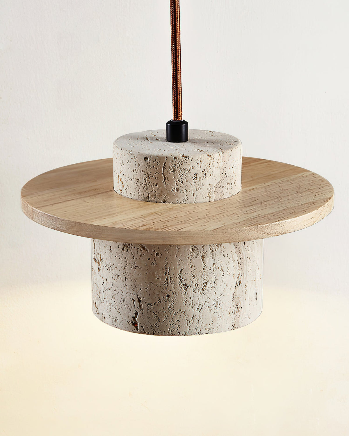 Cata Stone Travertine Pendant Lamp — product view 4