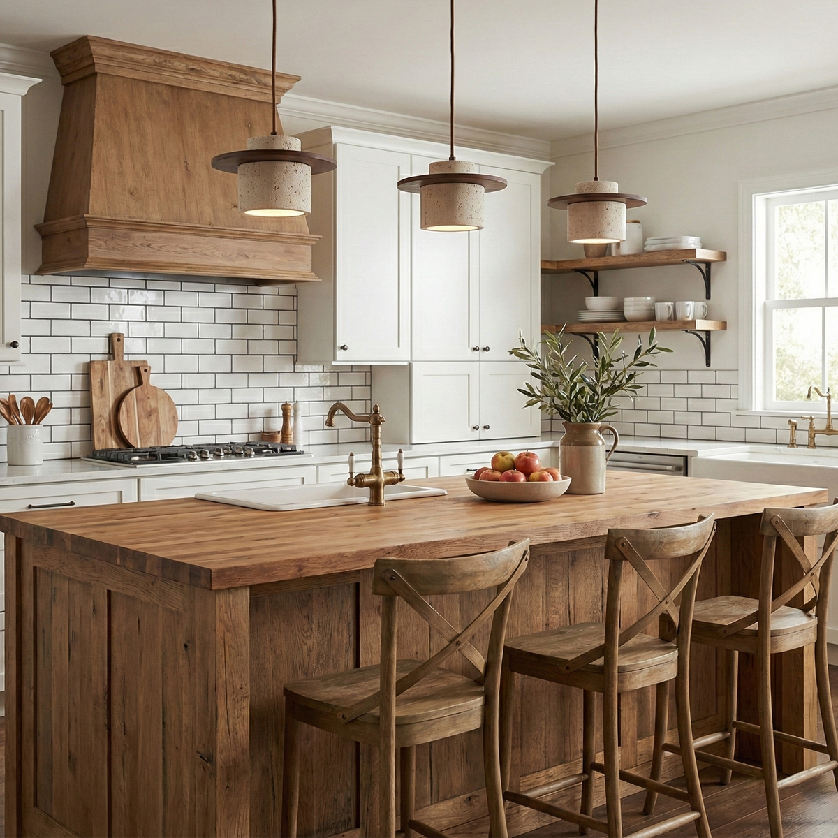 Cata Stone Travertine Pendant Lamp — product view 6