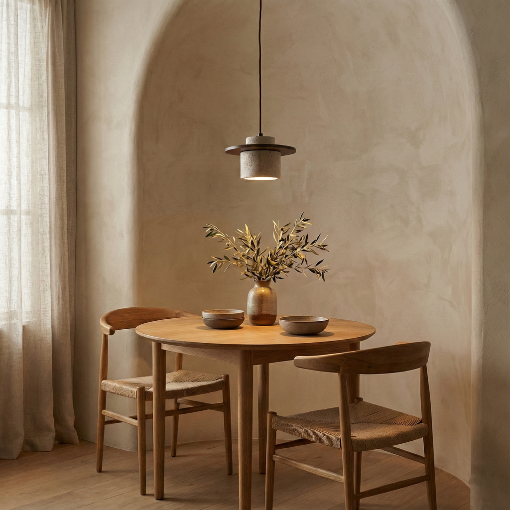 Cata Stone Travertine Pendant Lamp — product view 8