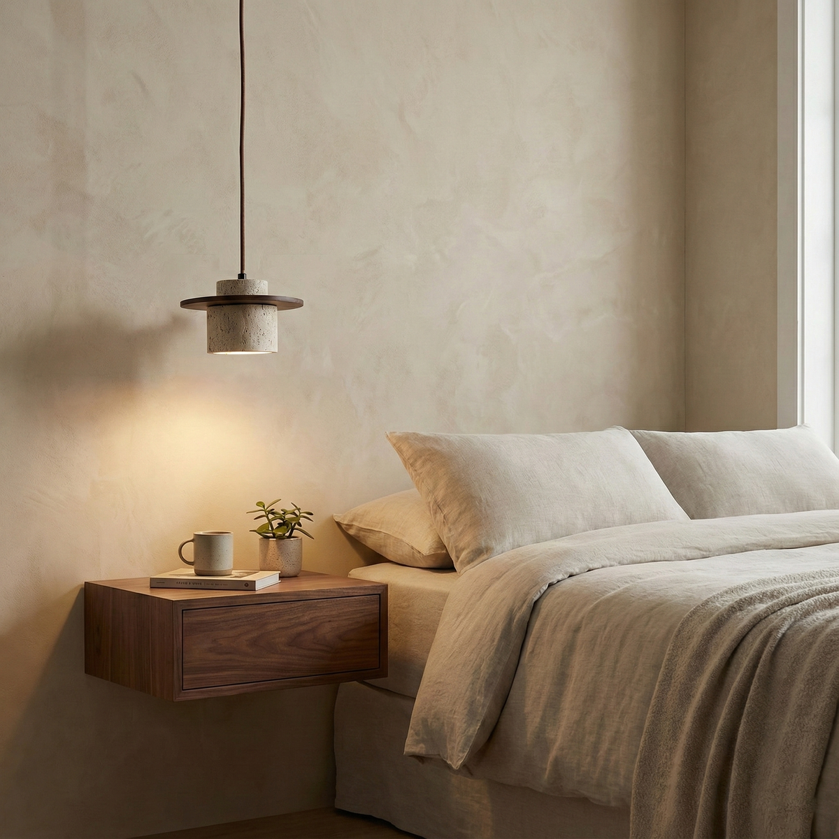 Cata Stone Travertine Pendant Lamp — product view 10