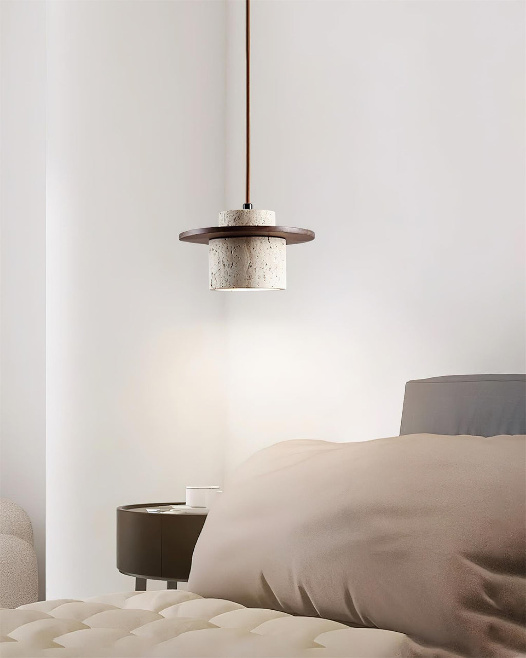 Cata Stone Travertine Pendant Lamp — product view 16