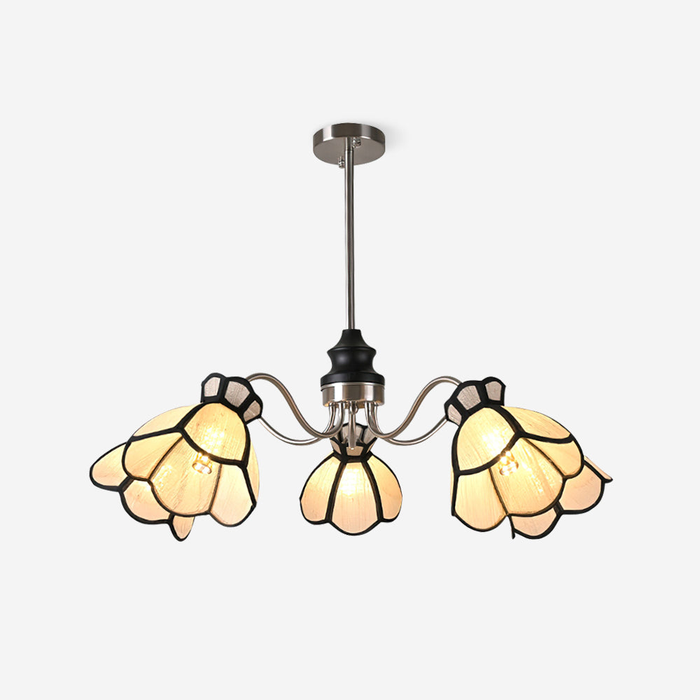 Alessio Flowers Wood Chandelier — product view 1