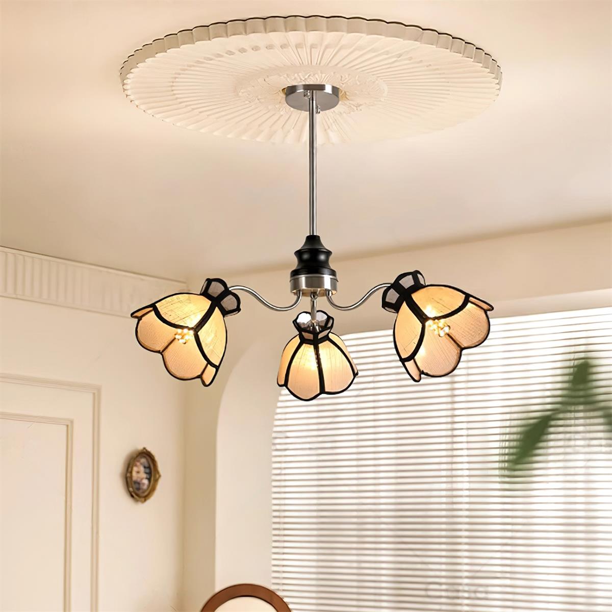 Alessio Flowers Wood Chandelier — product view 9