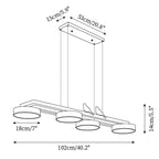 Sienna Bird Long Chandelier — product view 5