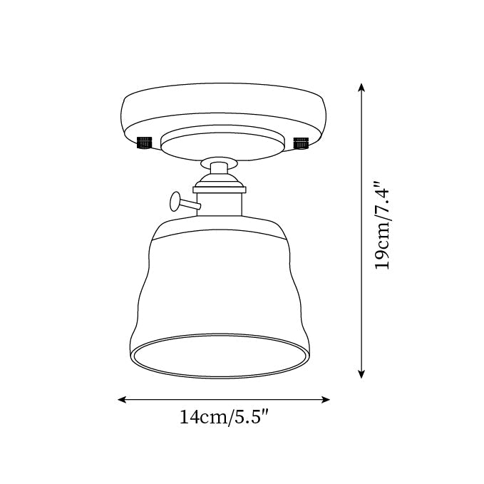 Rino Glass Ceiling Light — product view 5