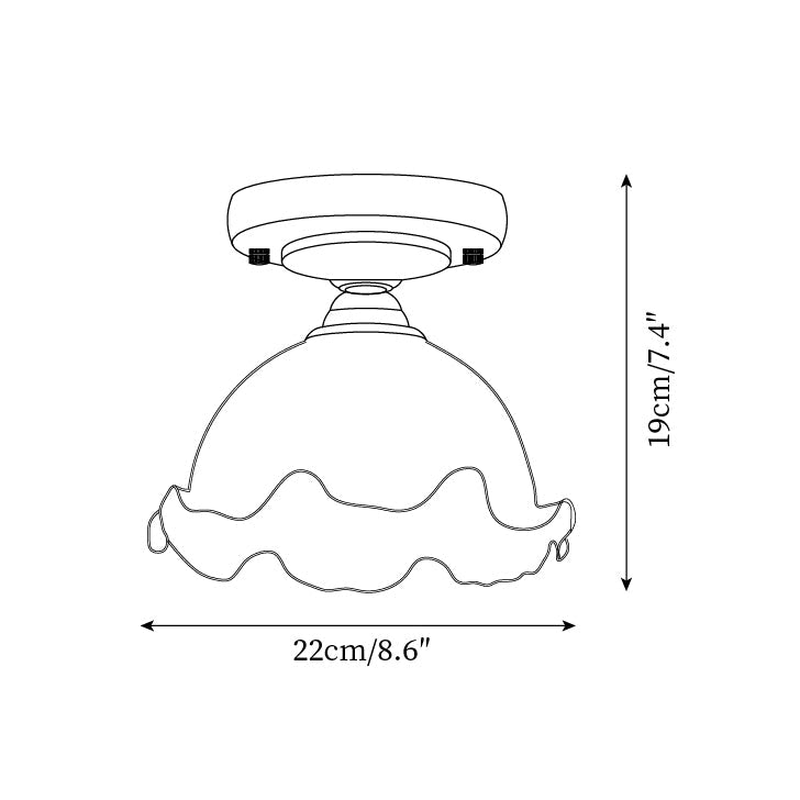 Rino Glass Ceiling Light — product view 7