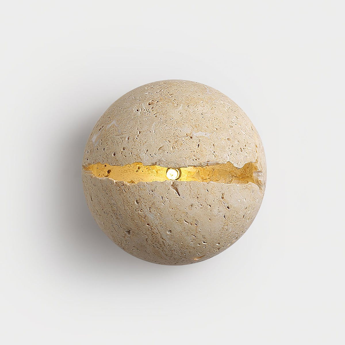 Dino Egg Stone Travertine Wall Lamp — product view 2