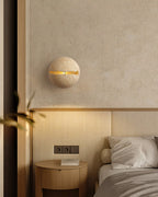 Dino Egg Stone Travertine Wall Lamp — product view 11