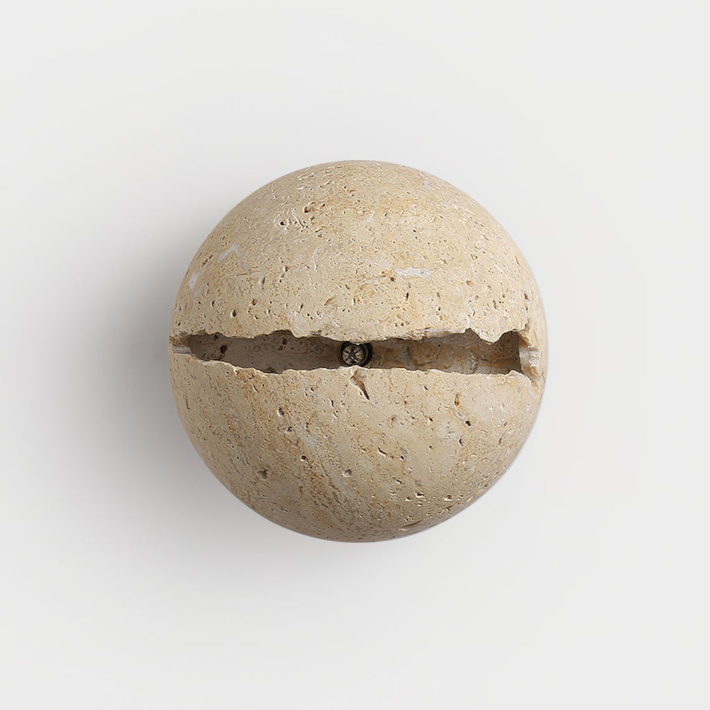Dino Egg Stone Travertine Wall Lamp — product view 15