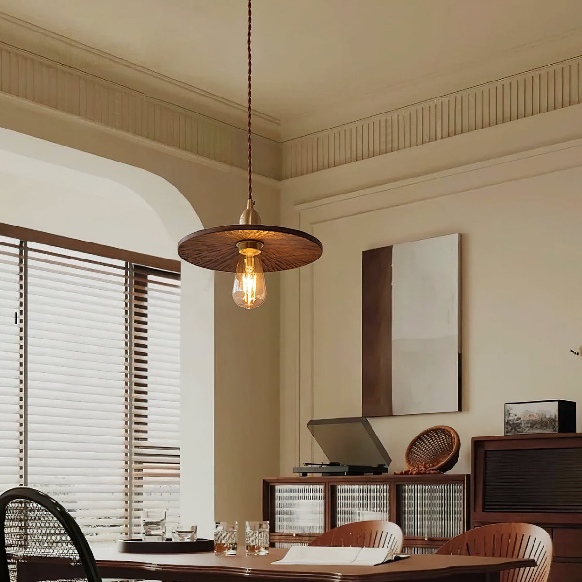Reia Wood Pendant Lamp — product view 3