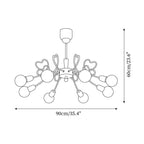 Milana Metal Chandelier — product view 6