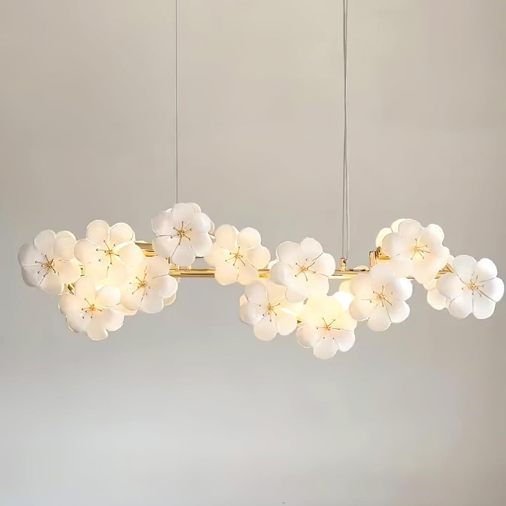 Fina Flowers Glass Chandelier — product view 2