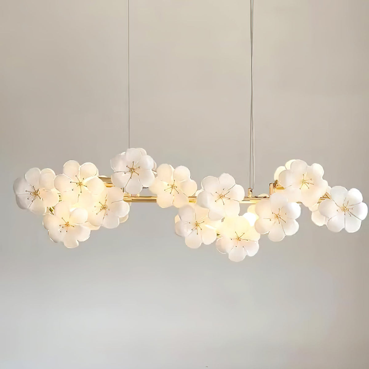 Fina Flowers Glass Chandelier — product view 2