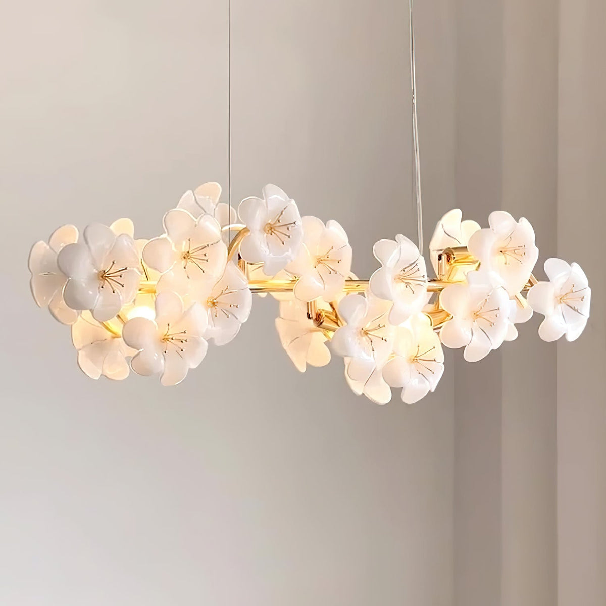 Fina Flowers Glass Chandelier — product view 4