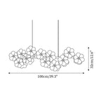 Fina Flowers Glass Chandelier — product view 5