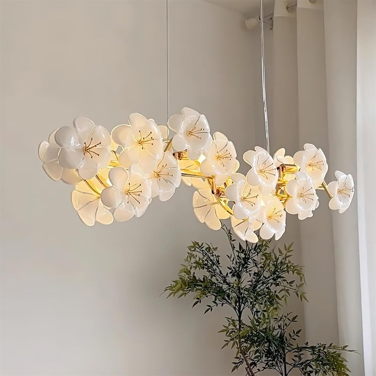 Fina Flowers Glass Chandelier — product view 12